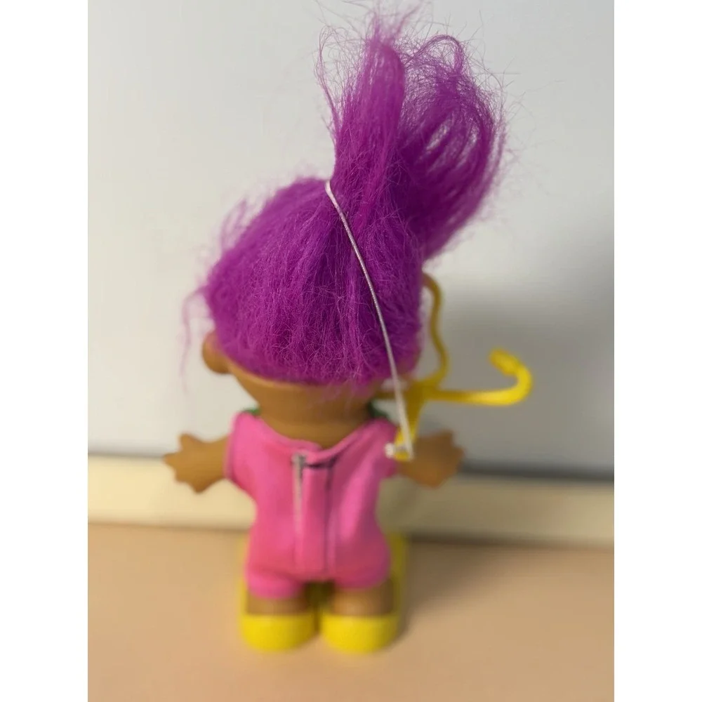VINTAGE RUSS TROLL DOLL SNORKELER SCUBA DIVER PINK HAIR 5